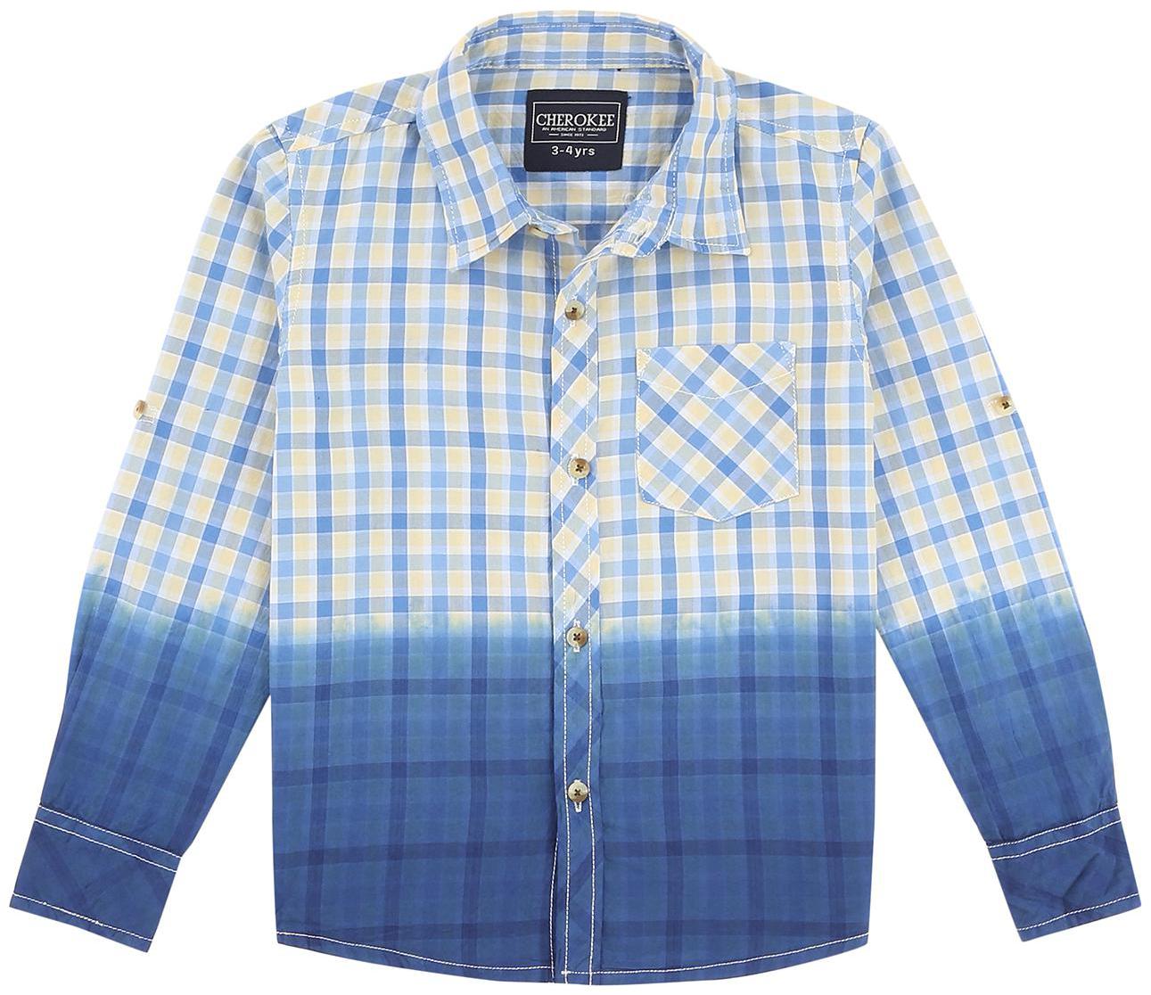 

CHEROKEE Cotton Checked Shirt for Baby Boy - Blue