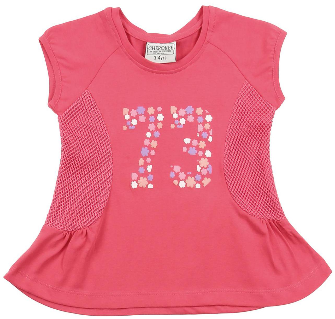 

CHEROKEE Cotton Printed Top for Baby Girl - Pink