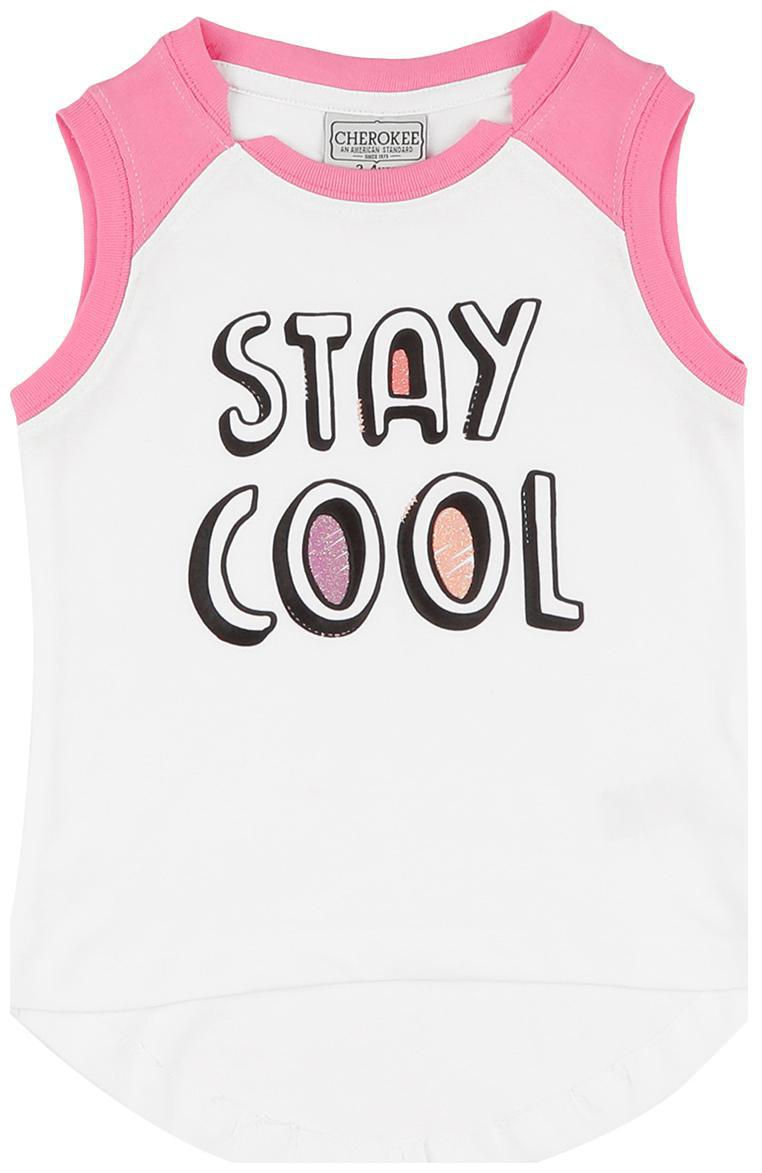

CHEROKEE Cotton Printed Top for Baby Girl - White