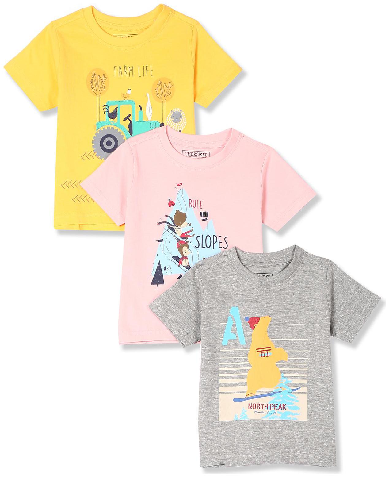 

CHEROKEE Cotton Printed T shirt for Baby Boy - Multi