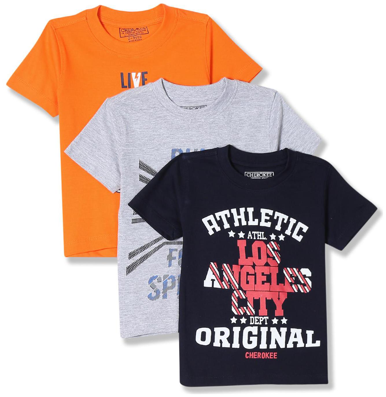 

CHEROKEE Cotton Printed T shirt for Baby Boy - Multi