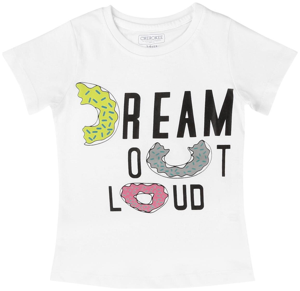 

CHEROKEE Cotton Printed T shirt for Baby Girl - White