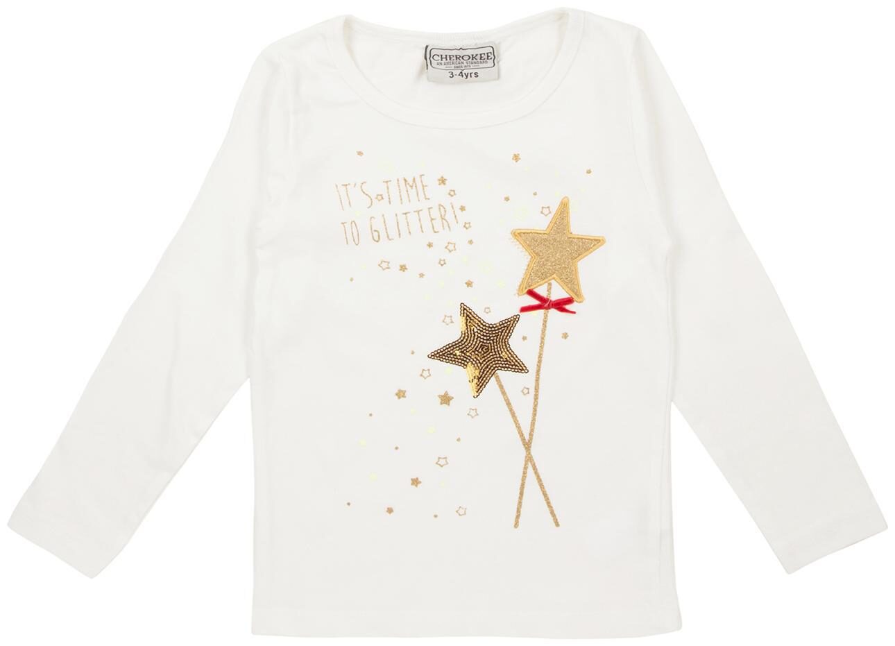 

CHEROKEE Cotton Printed T shirt for Baby Girl - White