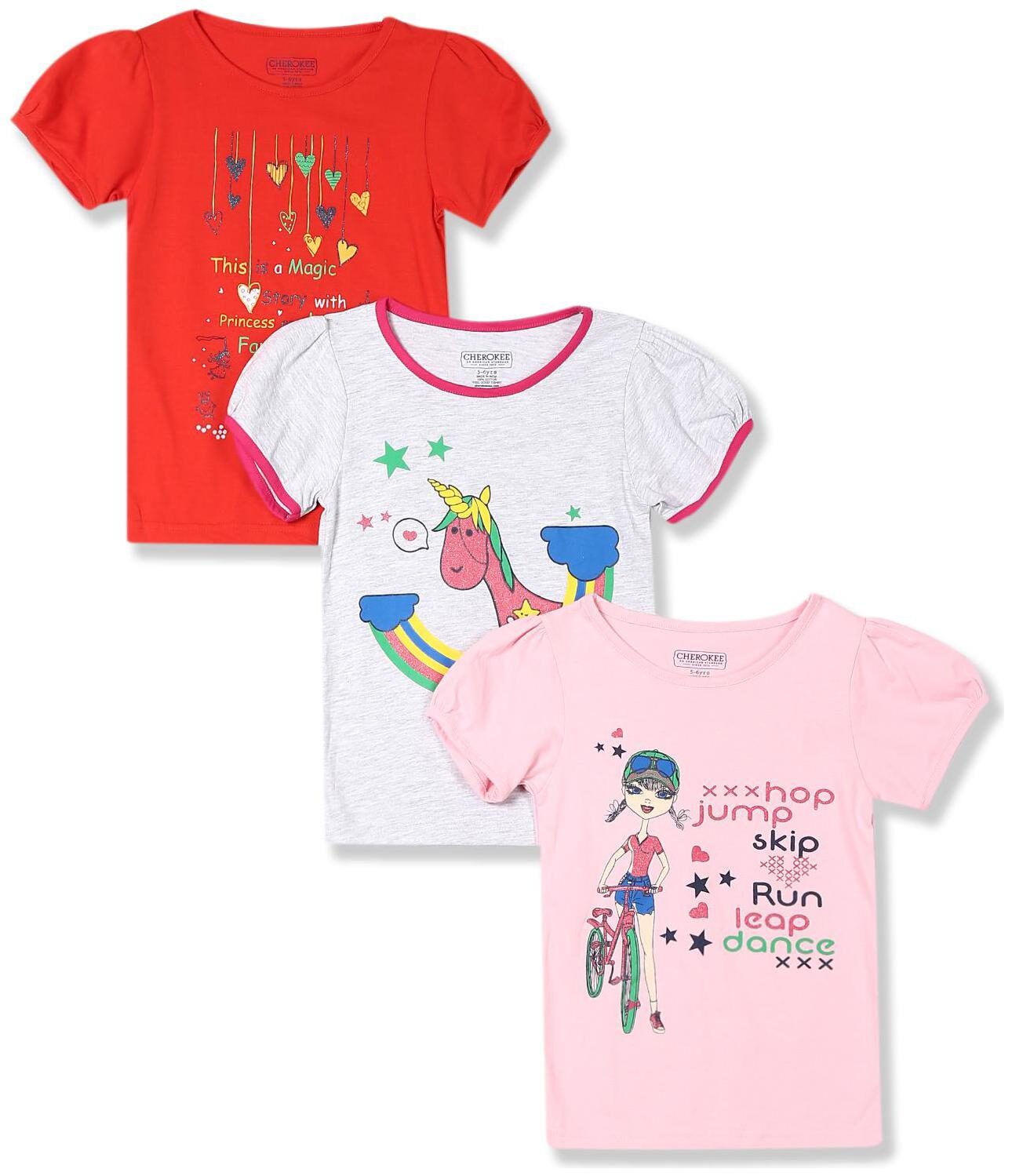 

CHEROKEE Cotton Printed T shirt for Baby Girl - Multi