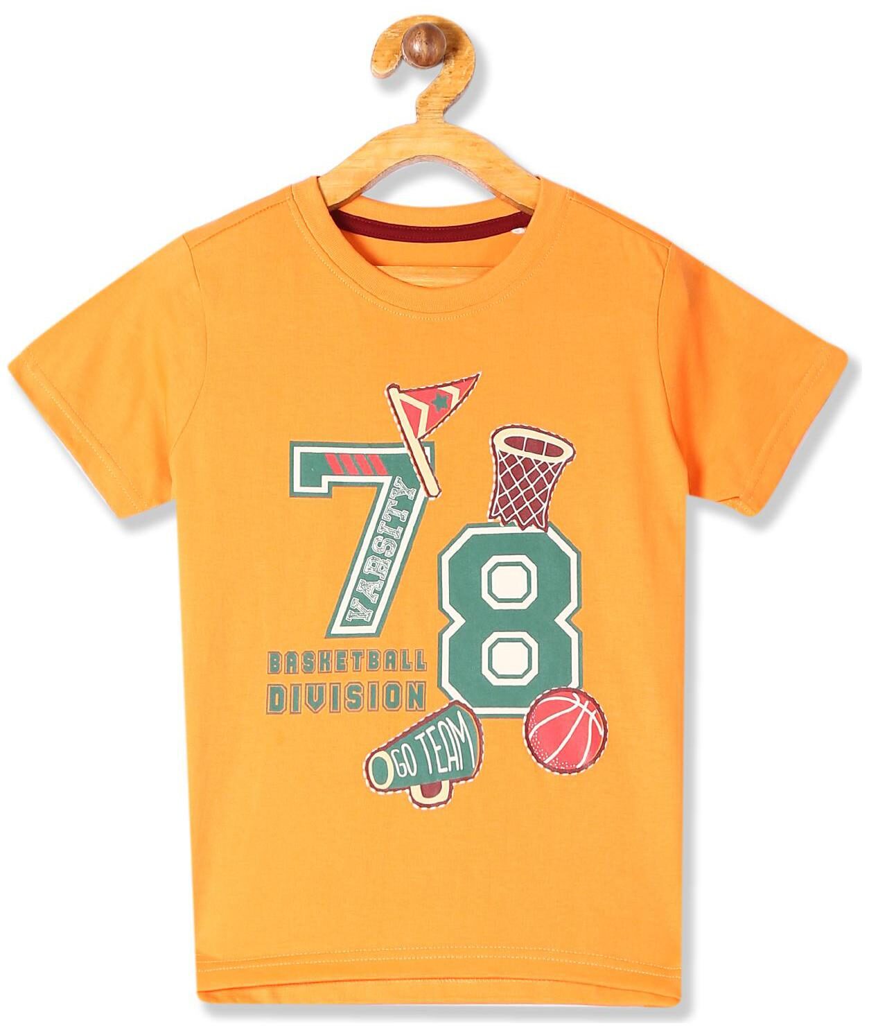 

CHEROKEE Cotton Printed T shirt for Baby Boy - Orange