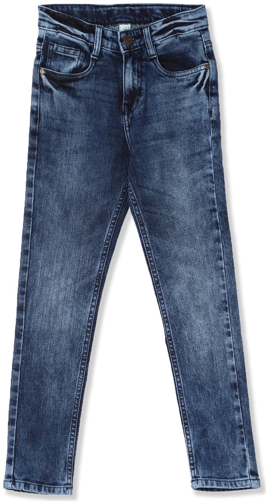 

CHEROKEE Cotton Blue Boys Slim Fit Washed Jeans