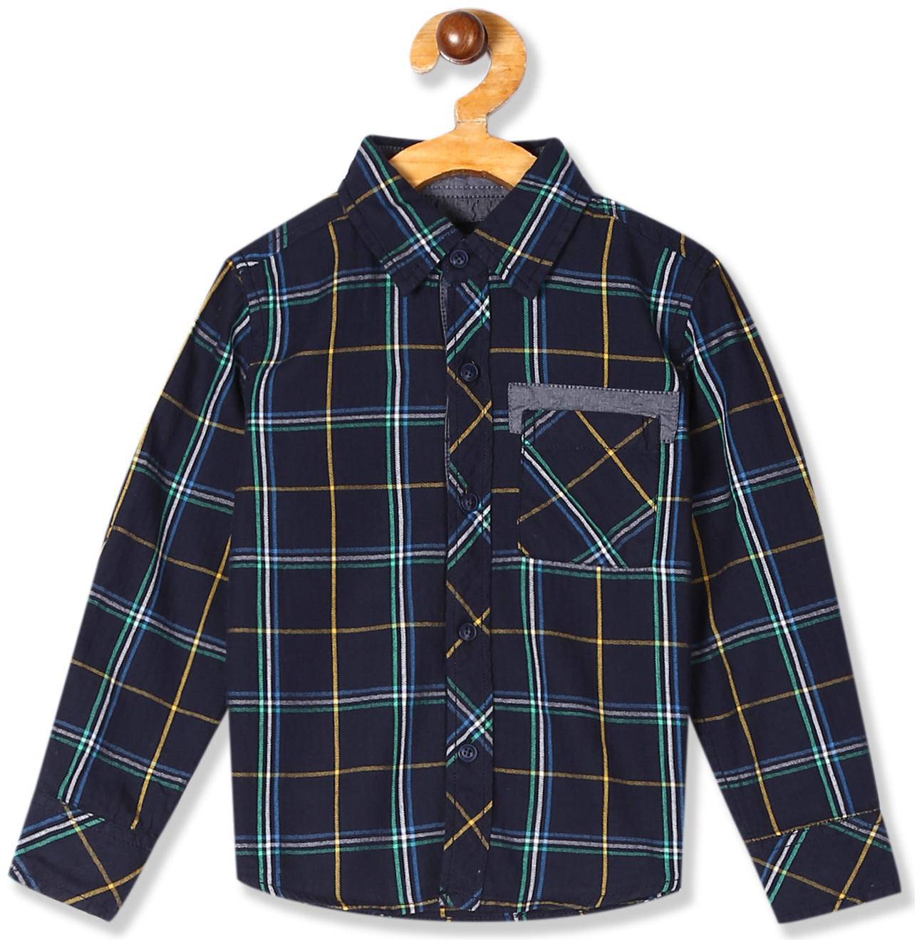 

CHEROKEE Cotton Checked Shirt for Baby Boy - Blue