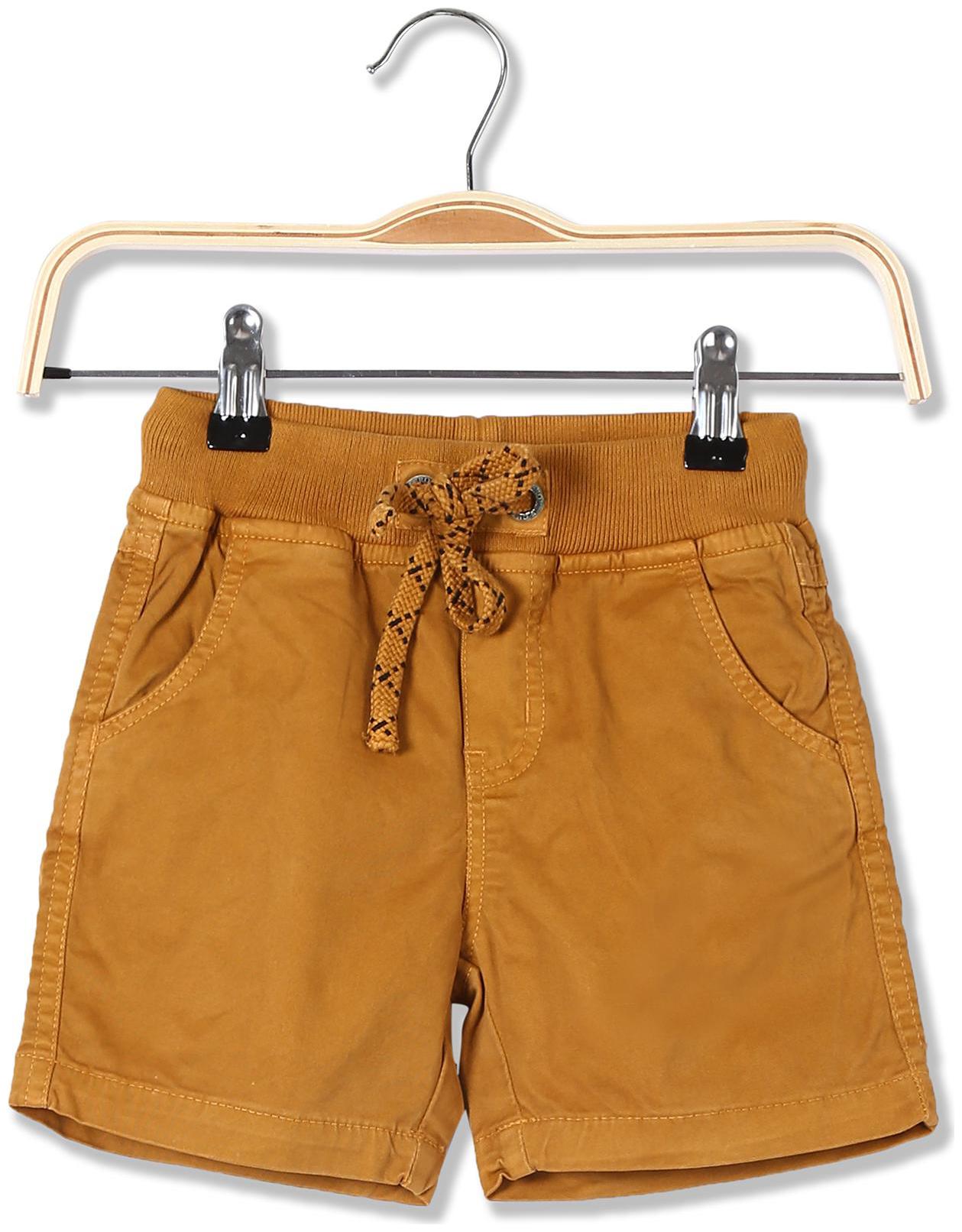 

CHEROKEE Cotton Boys Drawstring Waist Solid Shorts
