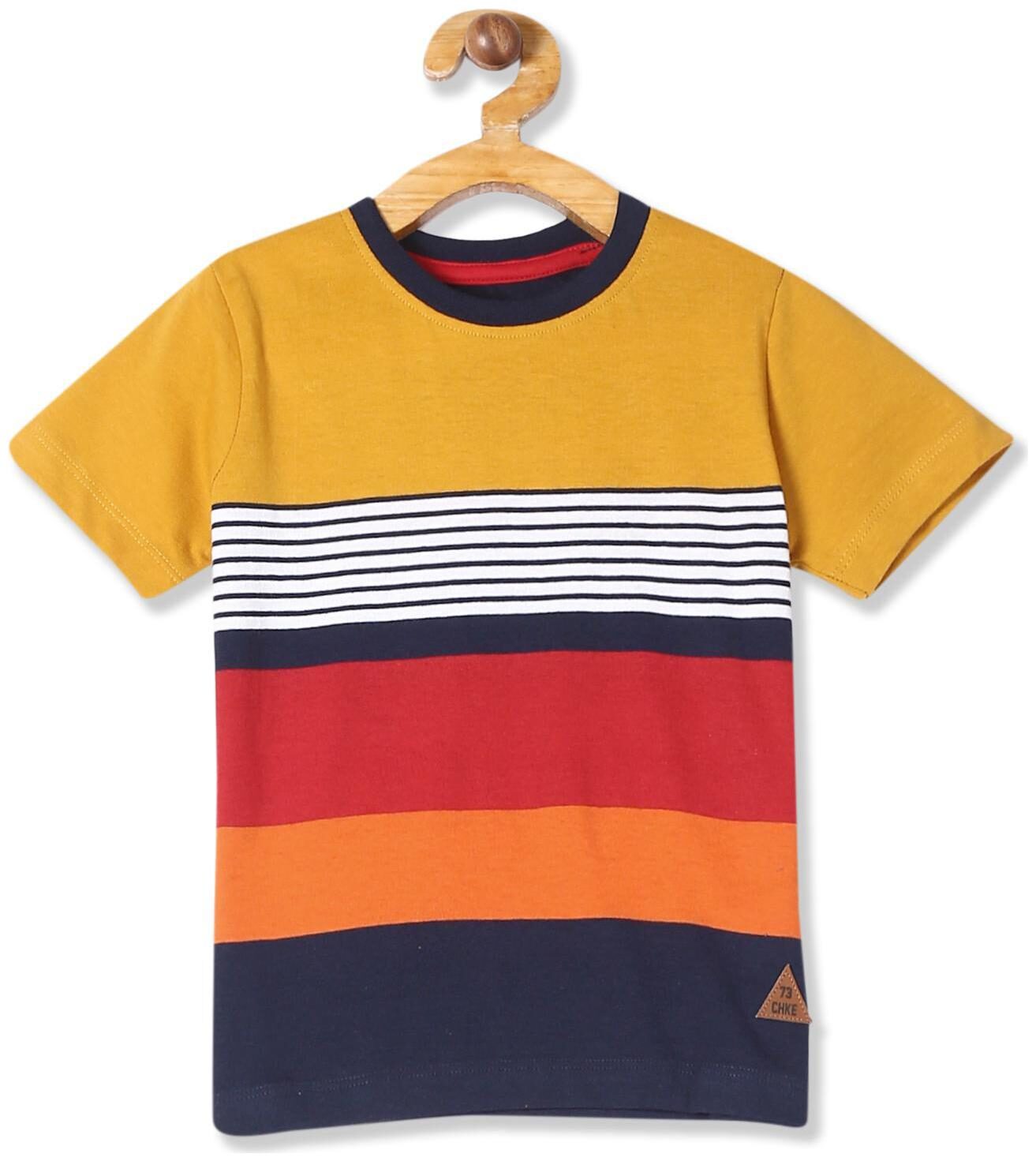 

CHEROKEE Cotton Striped T shirt for Baby Boy - Multi