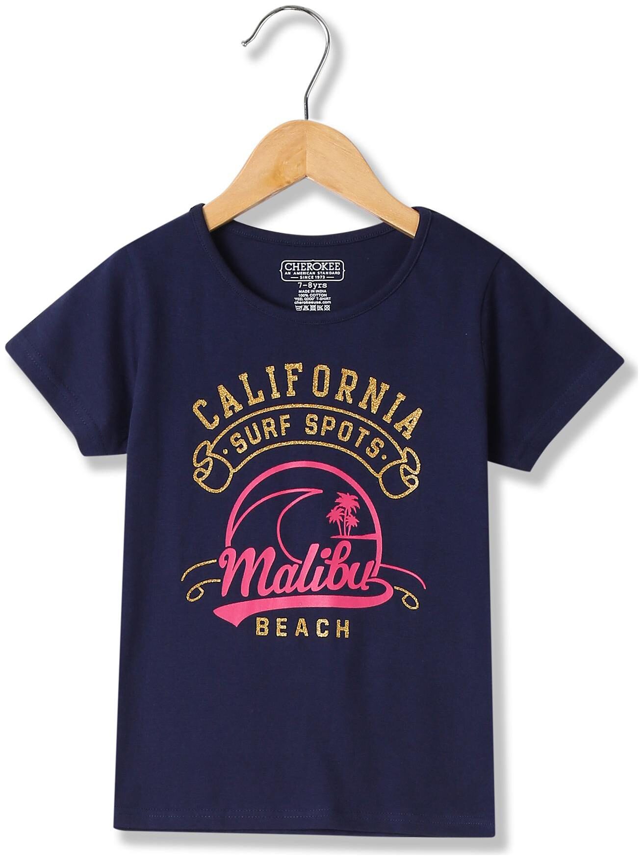 

CHEROKEE Cotton Printed T shirt for Baby Girl - Blue