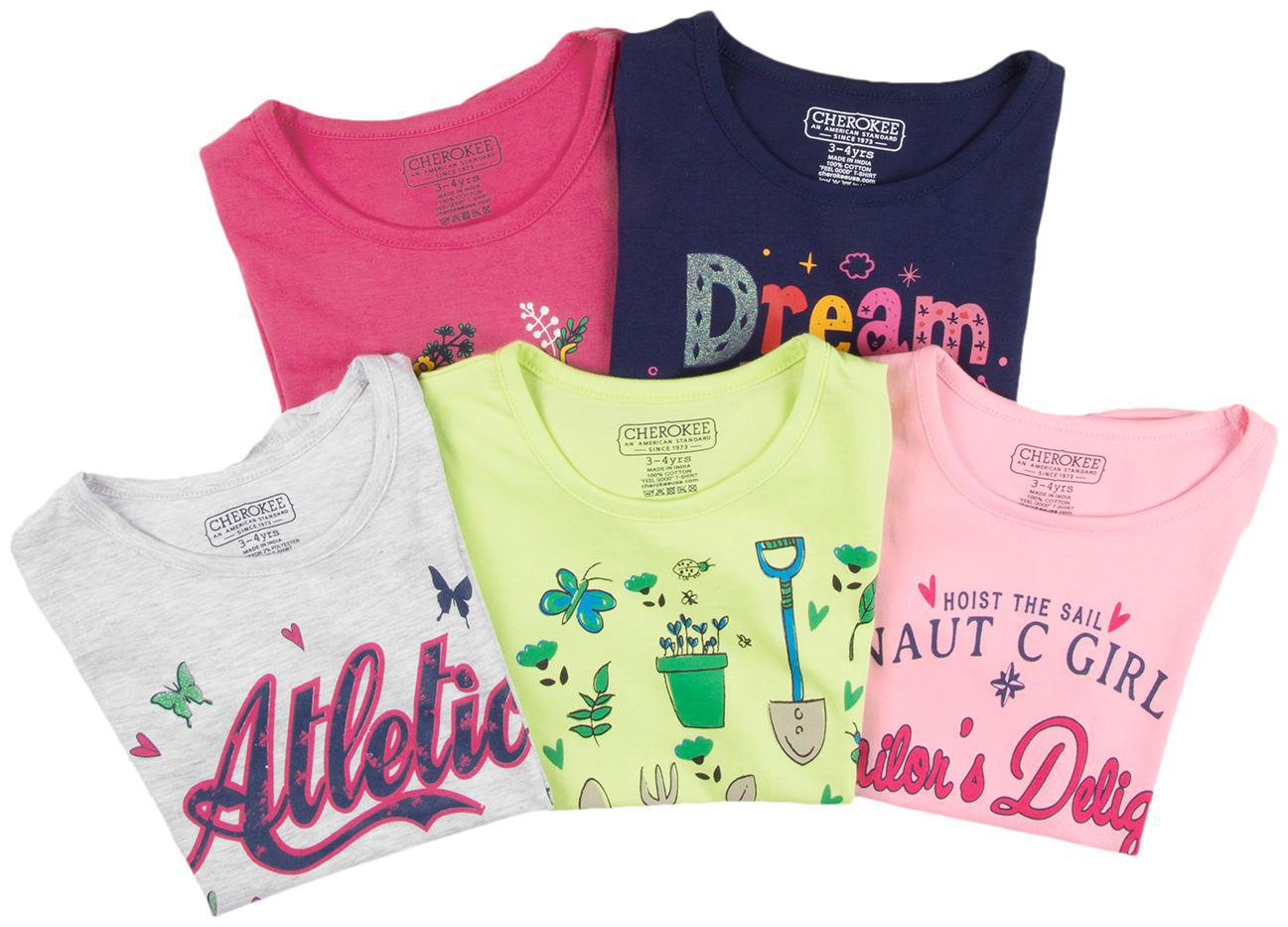 

CHEROKEE Cotton Printed T shirt for Baby Girl - Multi