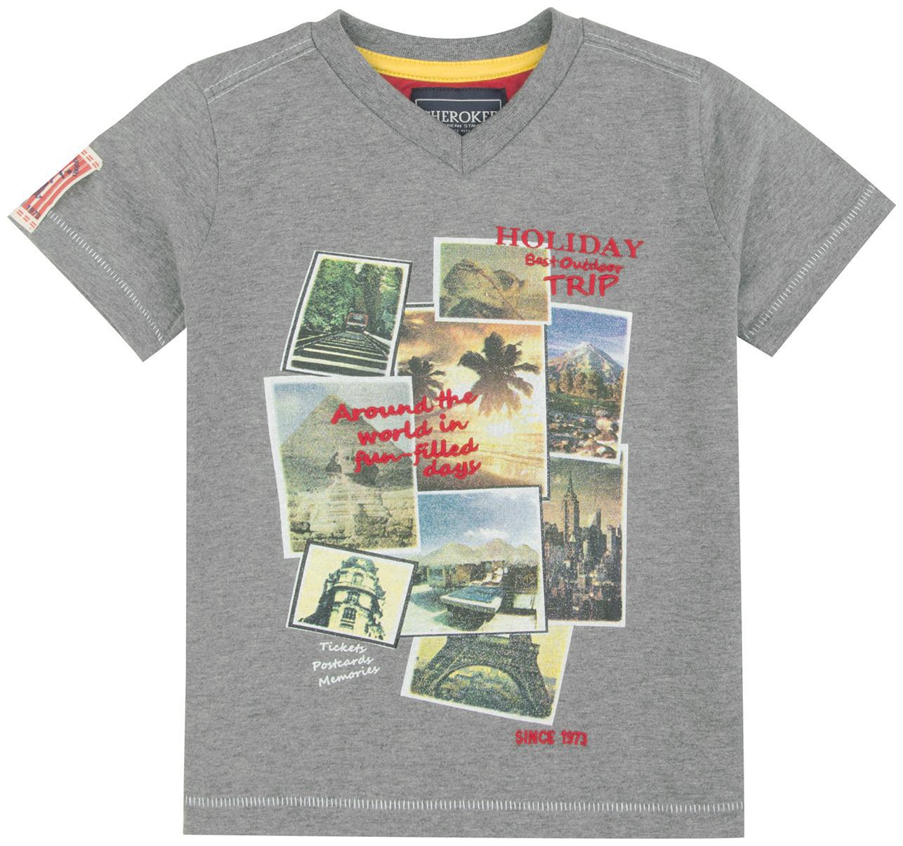 

CHEROKEE Cotton Printed T shirt for Baby Boy - Grey
