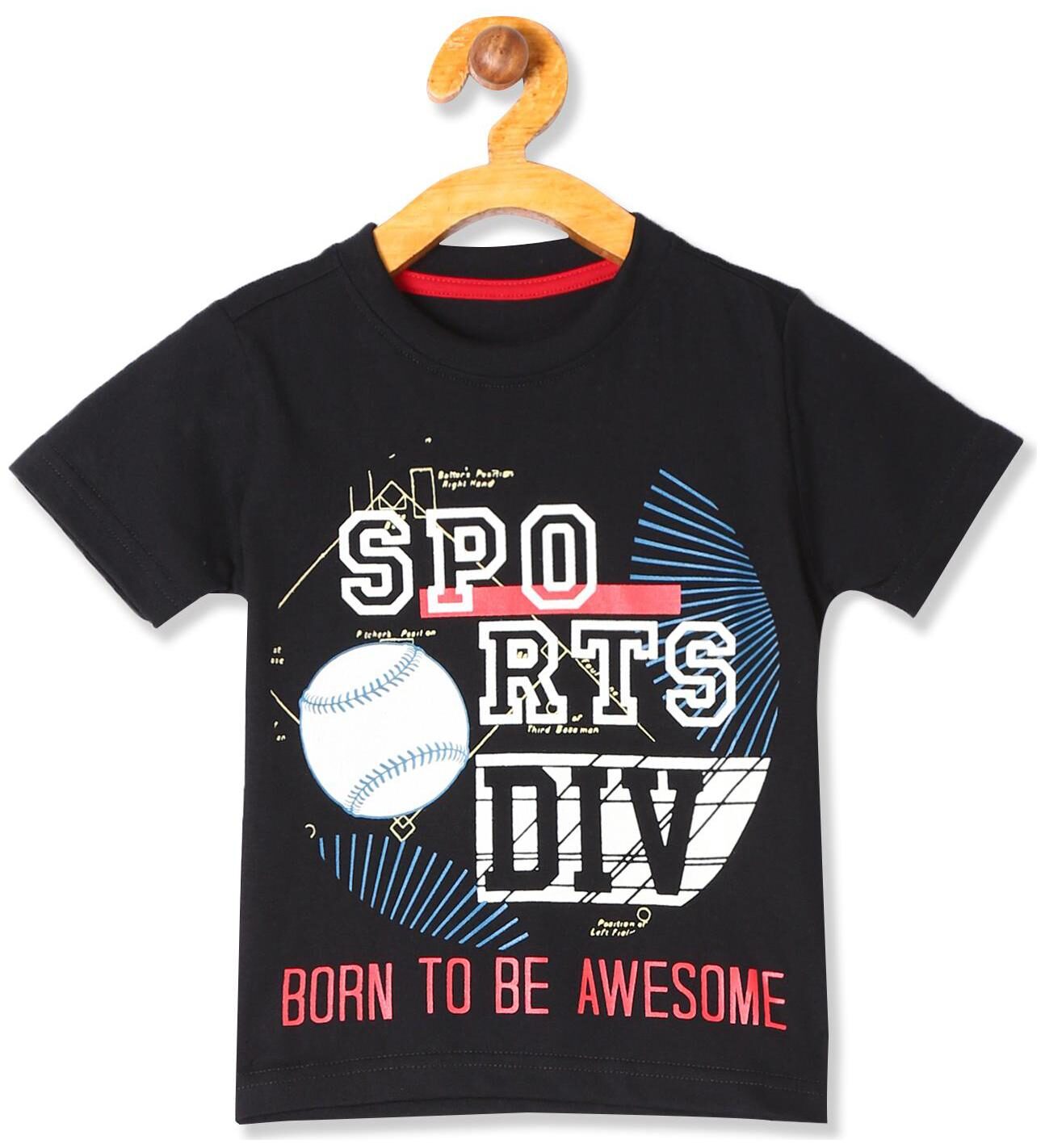

CHEROKEE Cotton Printed T shirt for Baby Boy - Black