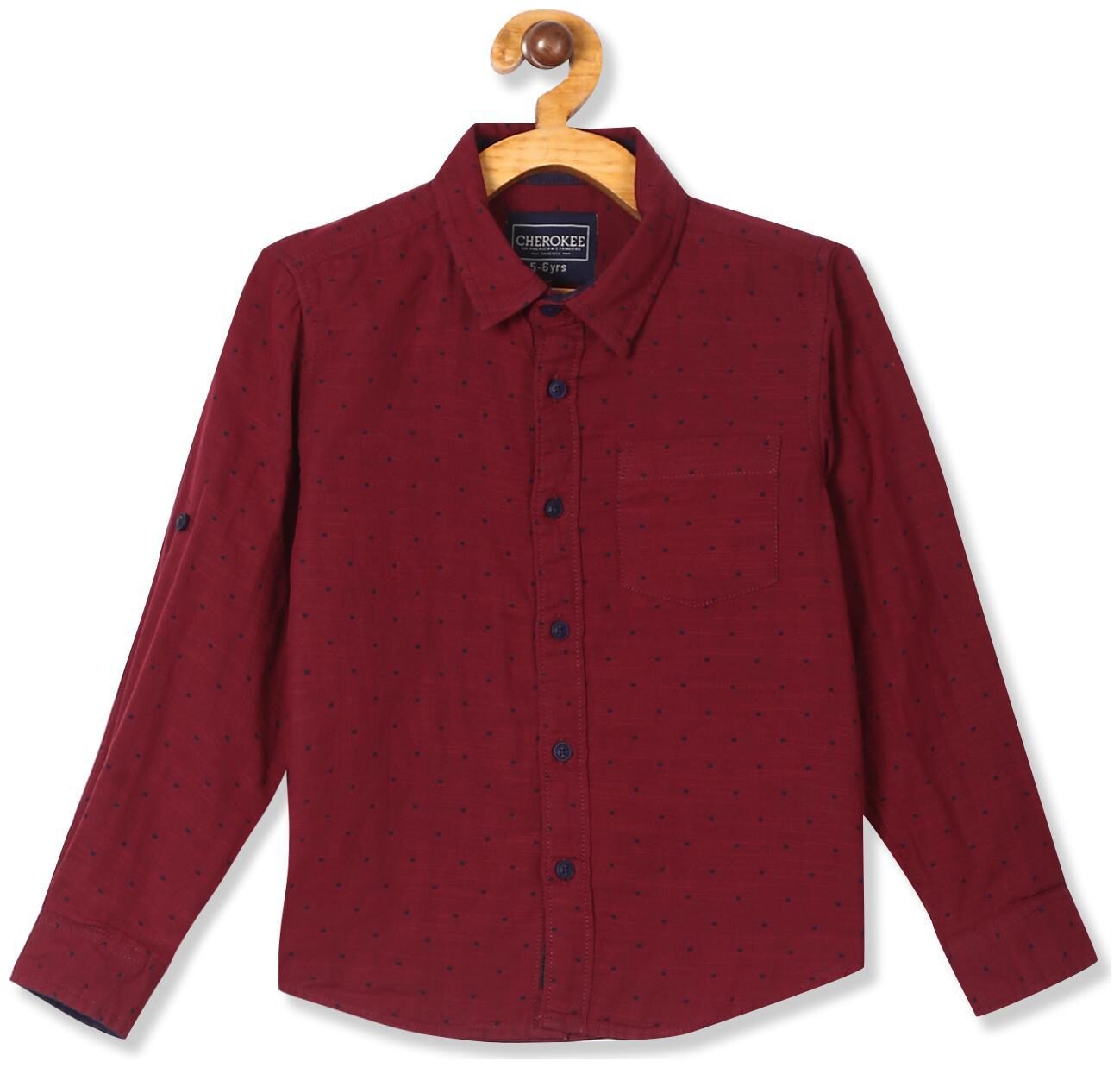 

CHEROKEE Cotton Printed Shirt for Baby Boy - Maroon