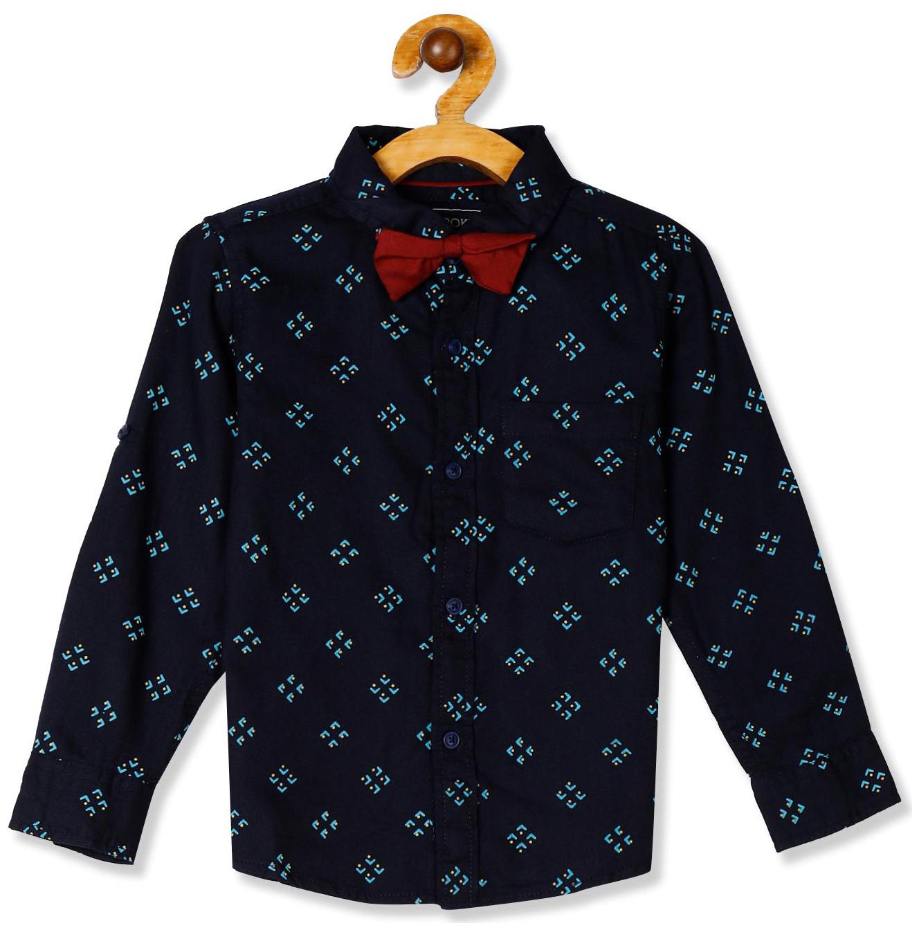 

CHEROKEE Cotton Printed Shirt for Baby Boy - Blue