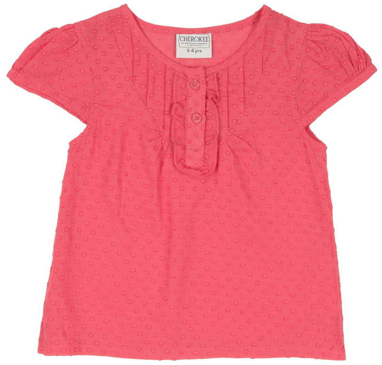 

CHEROKEE Cotton Solid Top for Baby Girl - Pink