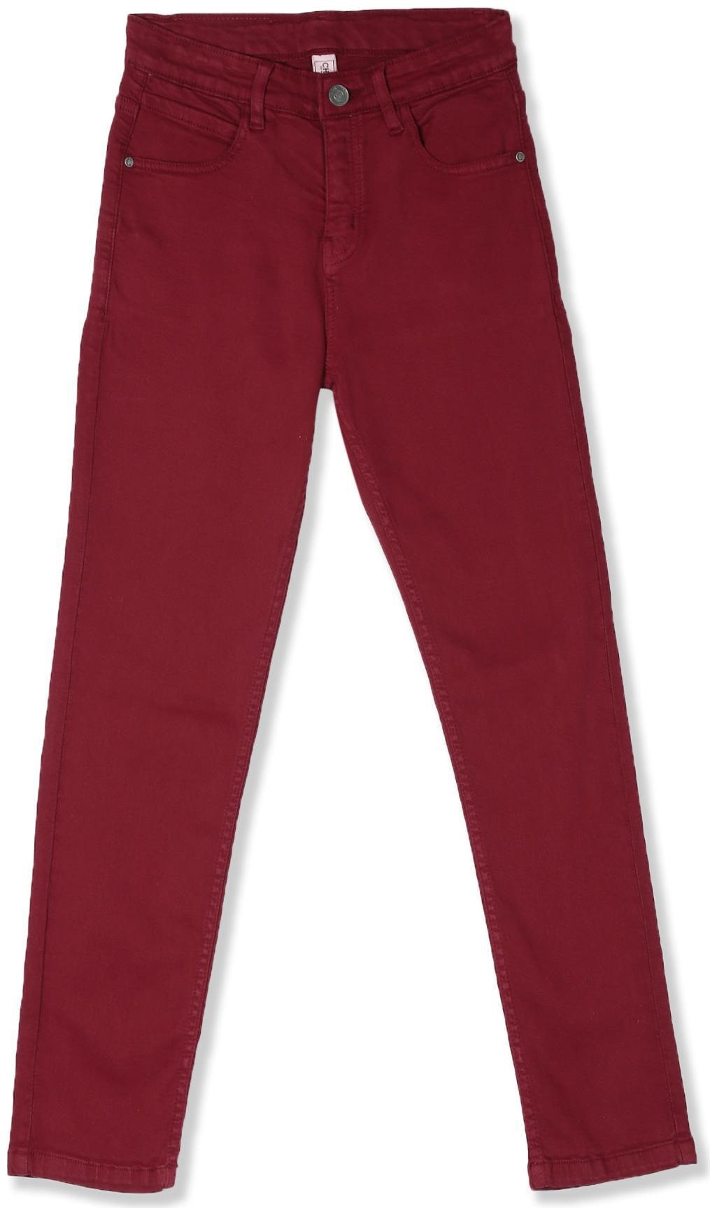 

CHEROKEE Cotton Red Boys Slim Fit Mid Waist Jeans