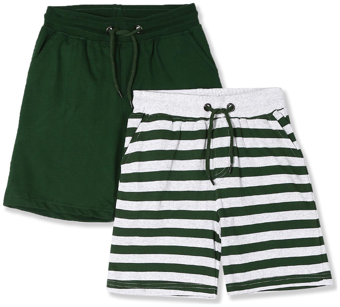

CHEROKEE Cotton Assorted Boys Drawstring Waist Knit Shorts - Pack Of 2