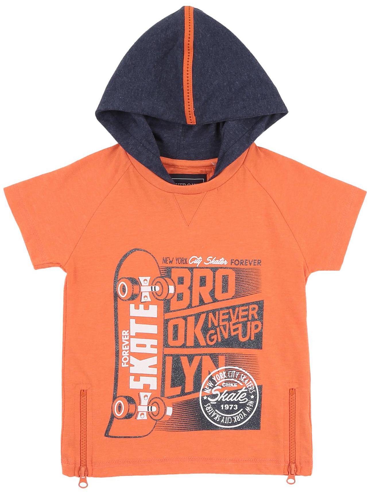 

CHEROKEE Cotton Printed T shirt for Baby Boy - Orange