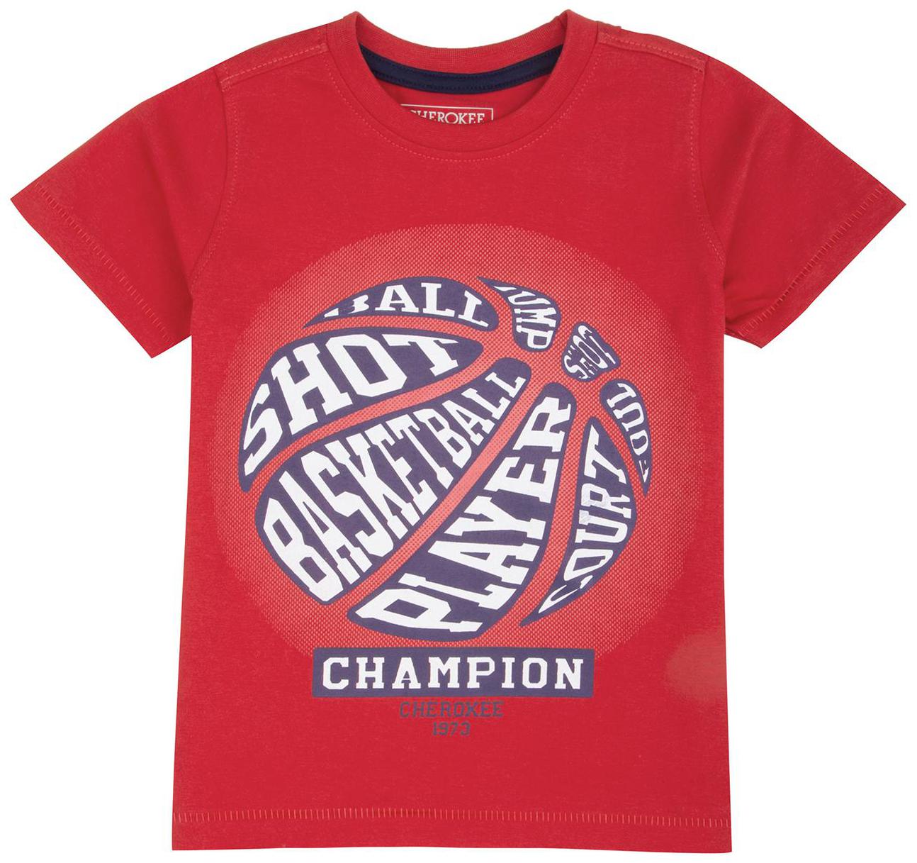 

CHEROKEE Cotton Printed T shirt for Baby Boy - Red