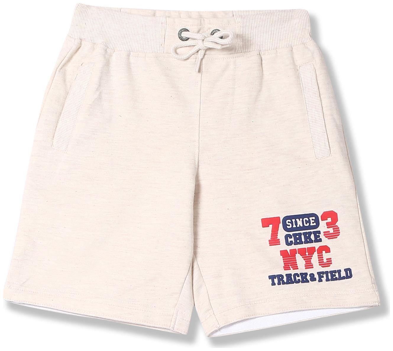 

CHEROKEE Cotton Boys Drawstring Waist Heathered Shorts