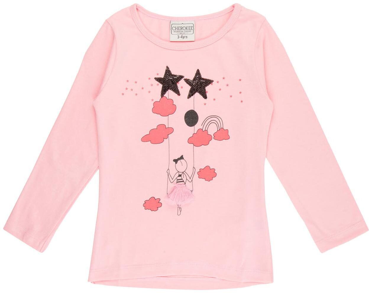

CHEROKEE Cotton Printed T shirt for Baby Girl - Pink
