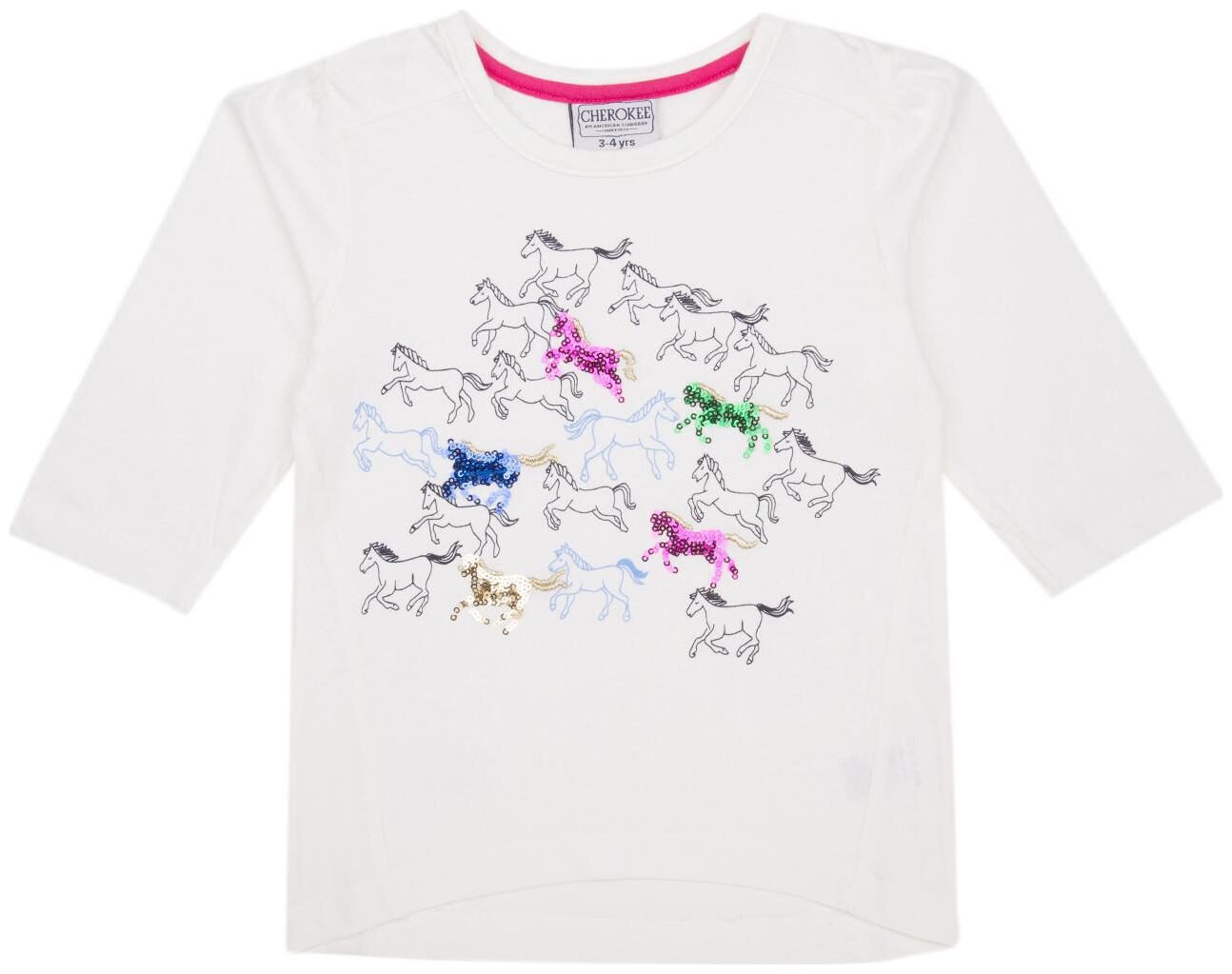 

CHEROKEE Cotton Printed T shirt for Baby Girl - White