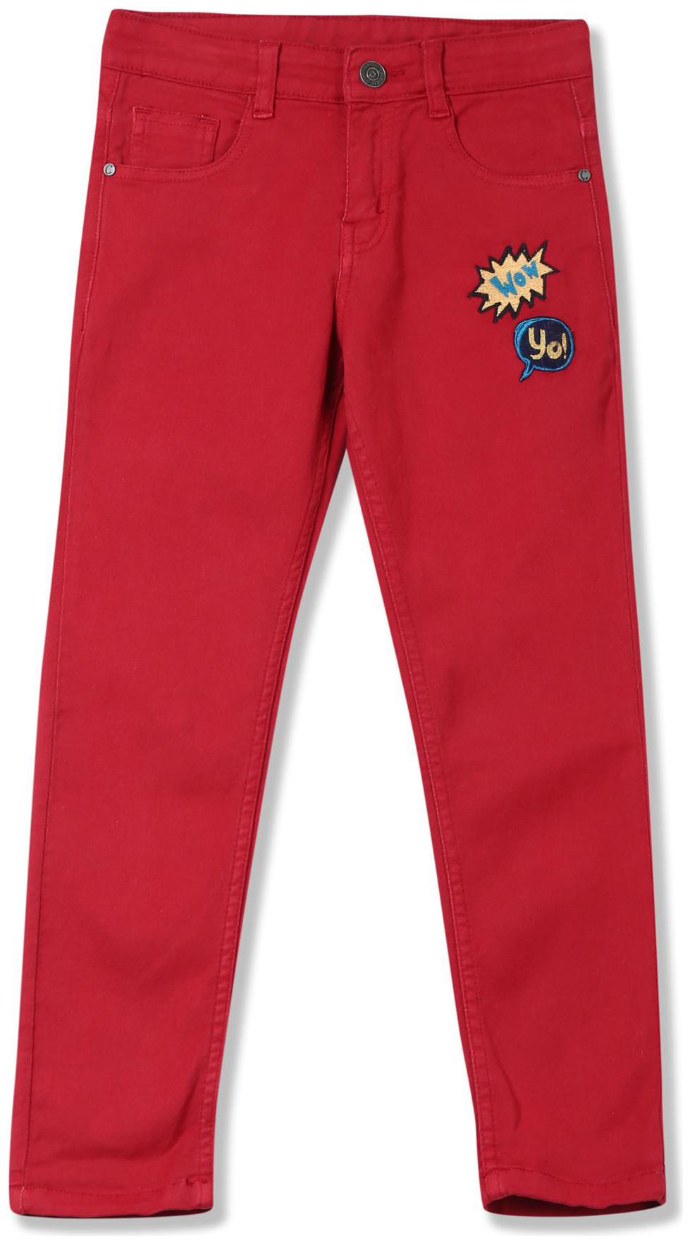 

CHEROKEE Cotton Boys Slim Fit Appliqued Jeans