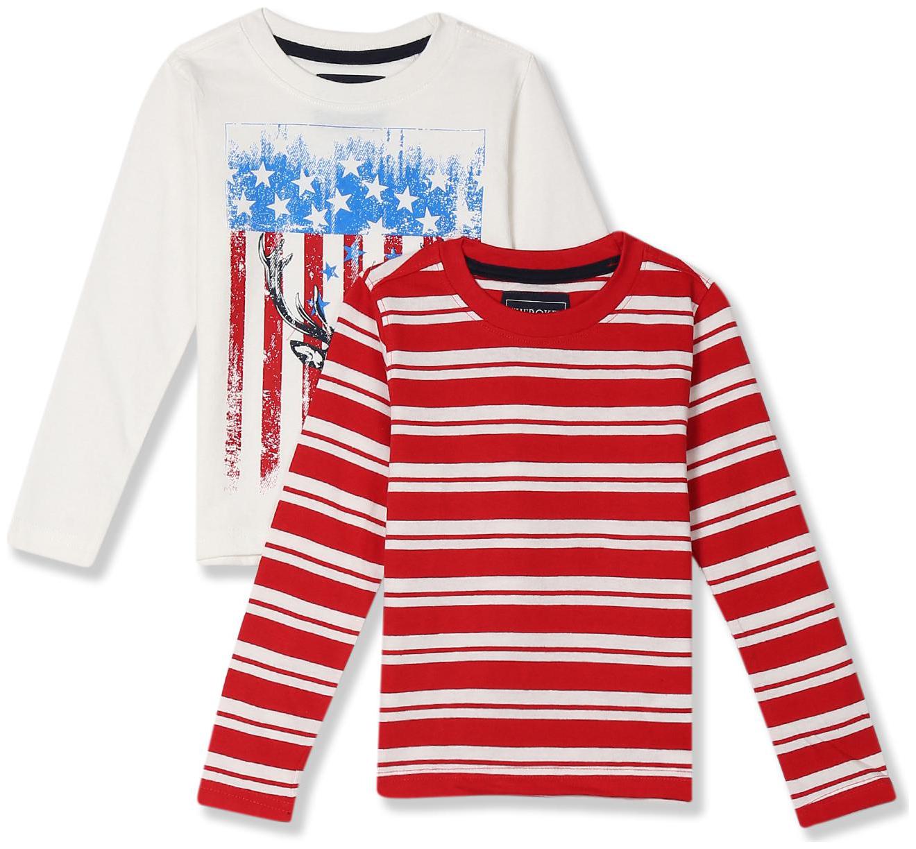 

CHEROKEE Cotton Striped T shirt for Baby Boy - Multi