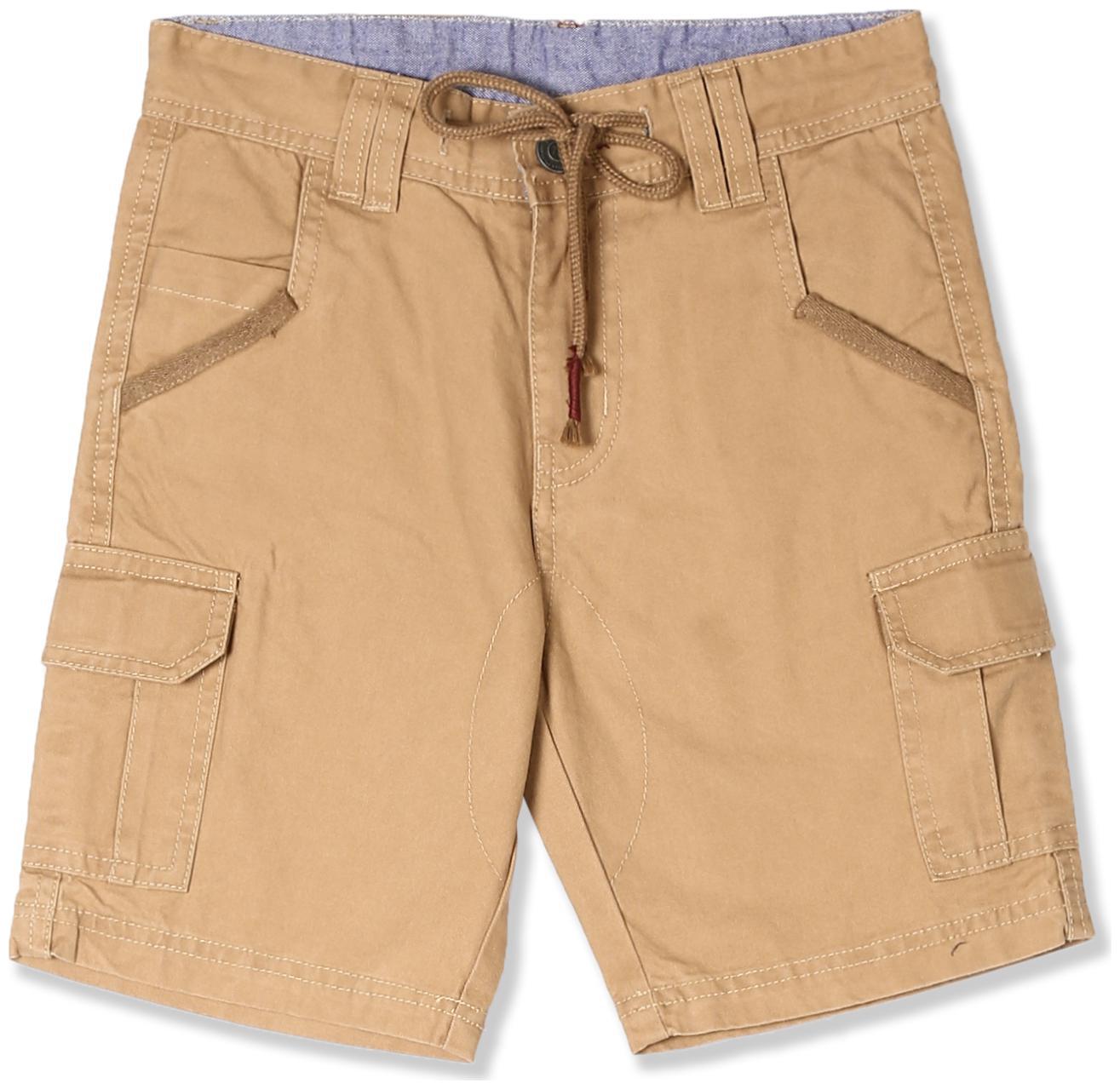 

CHEROKEE Cotton Beige Boys Woven Cargo Shorts