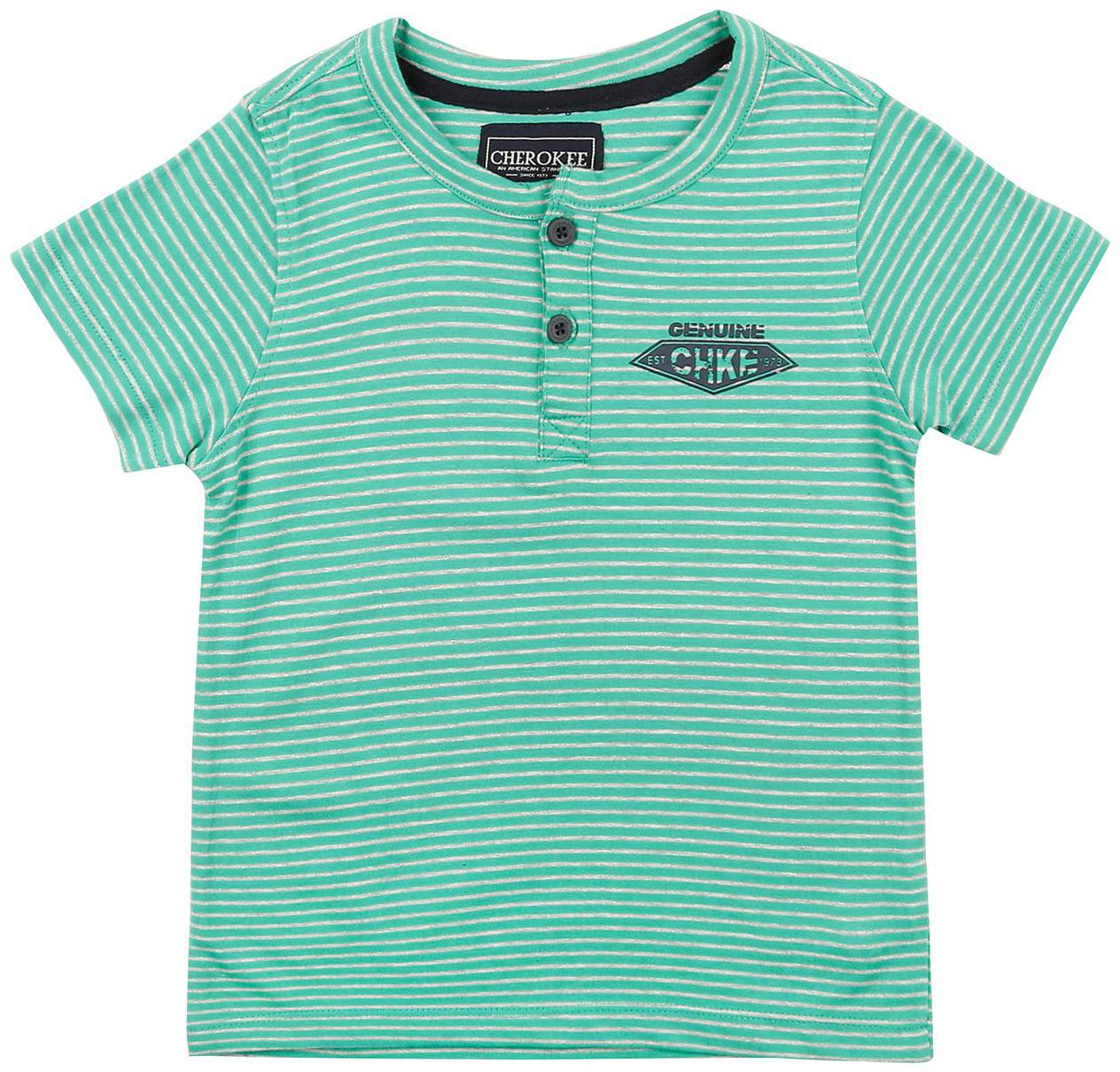 

CHEROKEE Cotton blend Striped T shirt for Baby Boy - Green