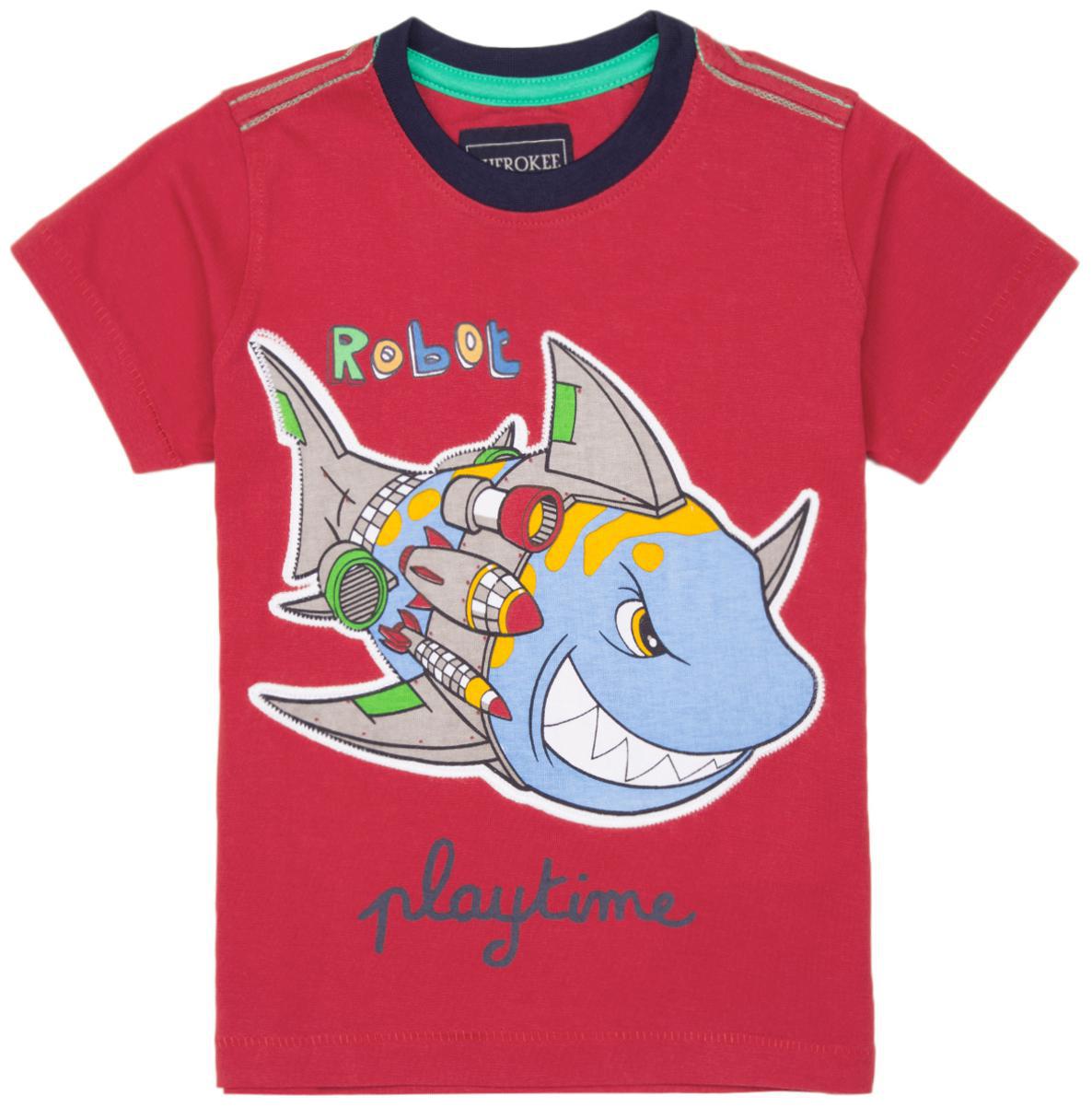 

CHEROKEE Cotton Printed T shirt for Baby Boy - Red