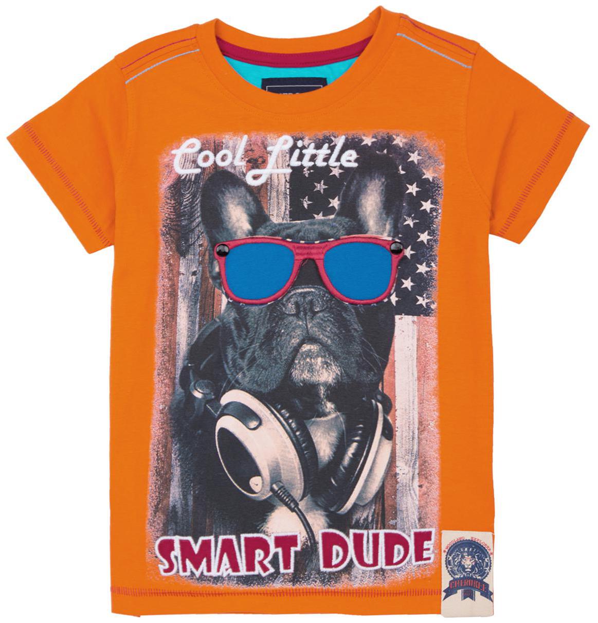 

CHEROKEE Cotton Printed T shirt for Baby Boy - Orange