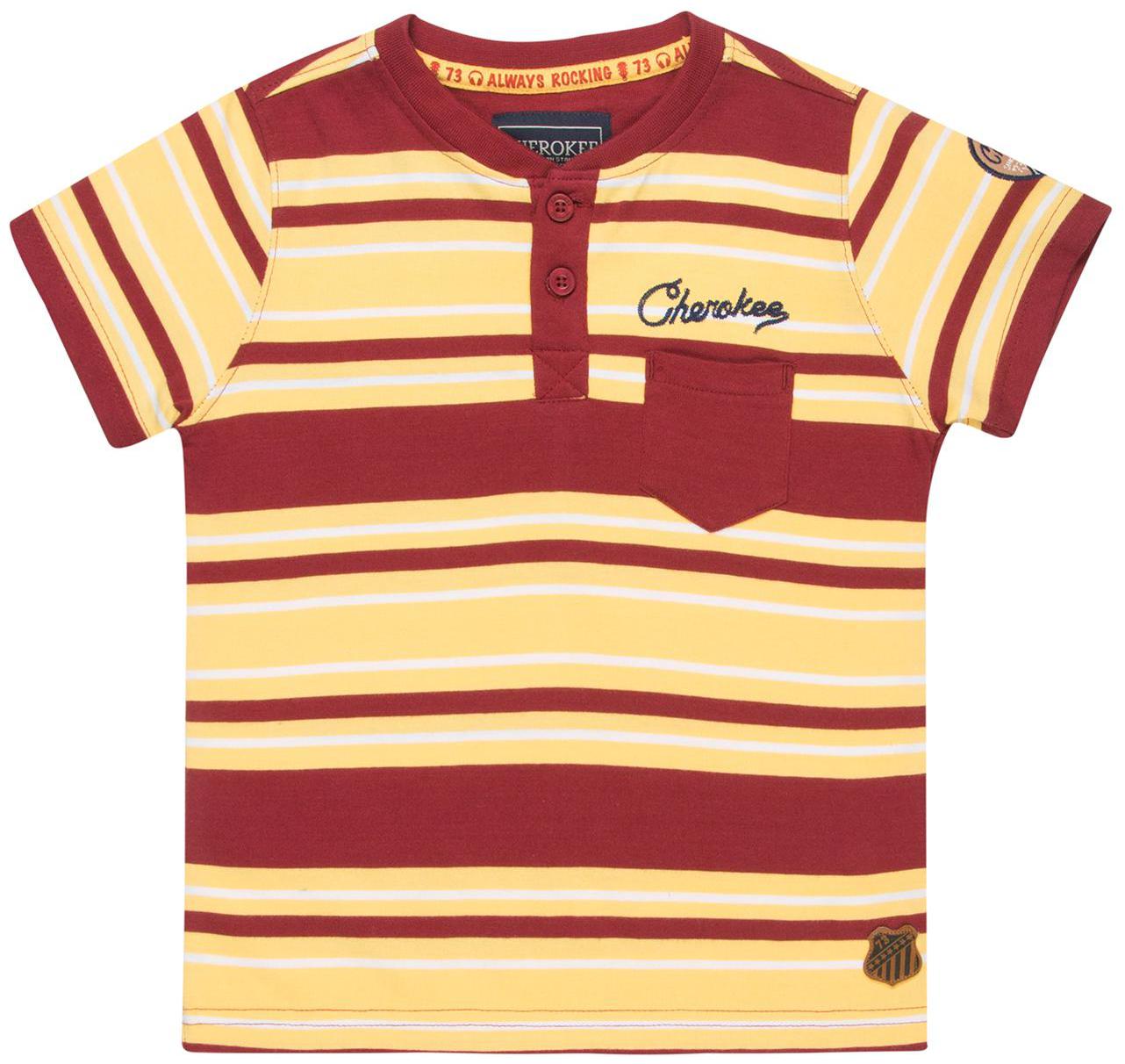 

CHEROKEE Cotton Striped T shirt for Baby Boy - Brown