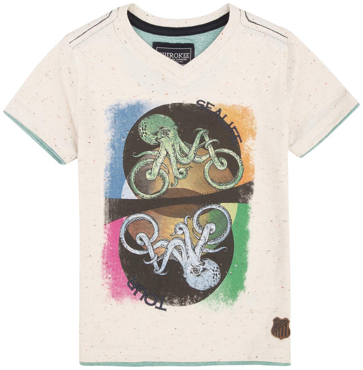 

CHEROKEE Cotton Printed T shirt for Baby Boy - White