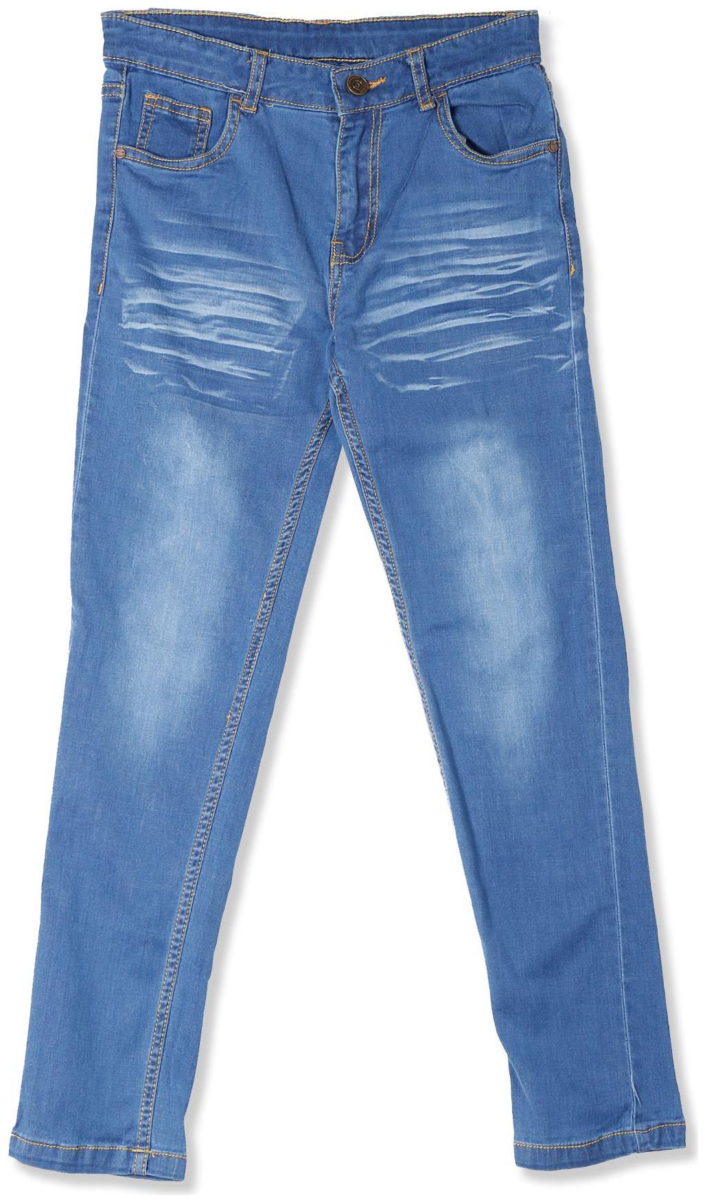 

CHEROKEE Cotton Blue Slim Fit Whiskered Jeans