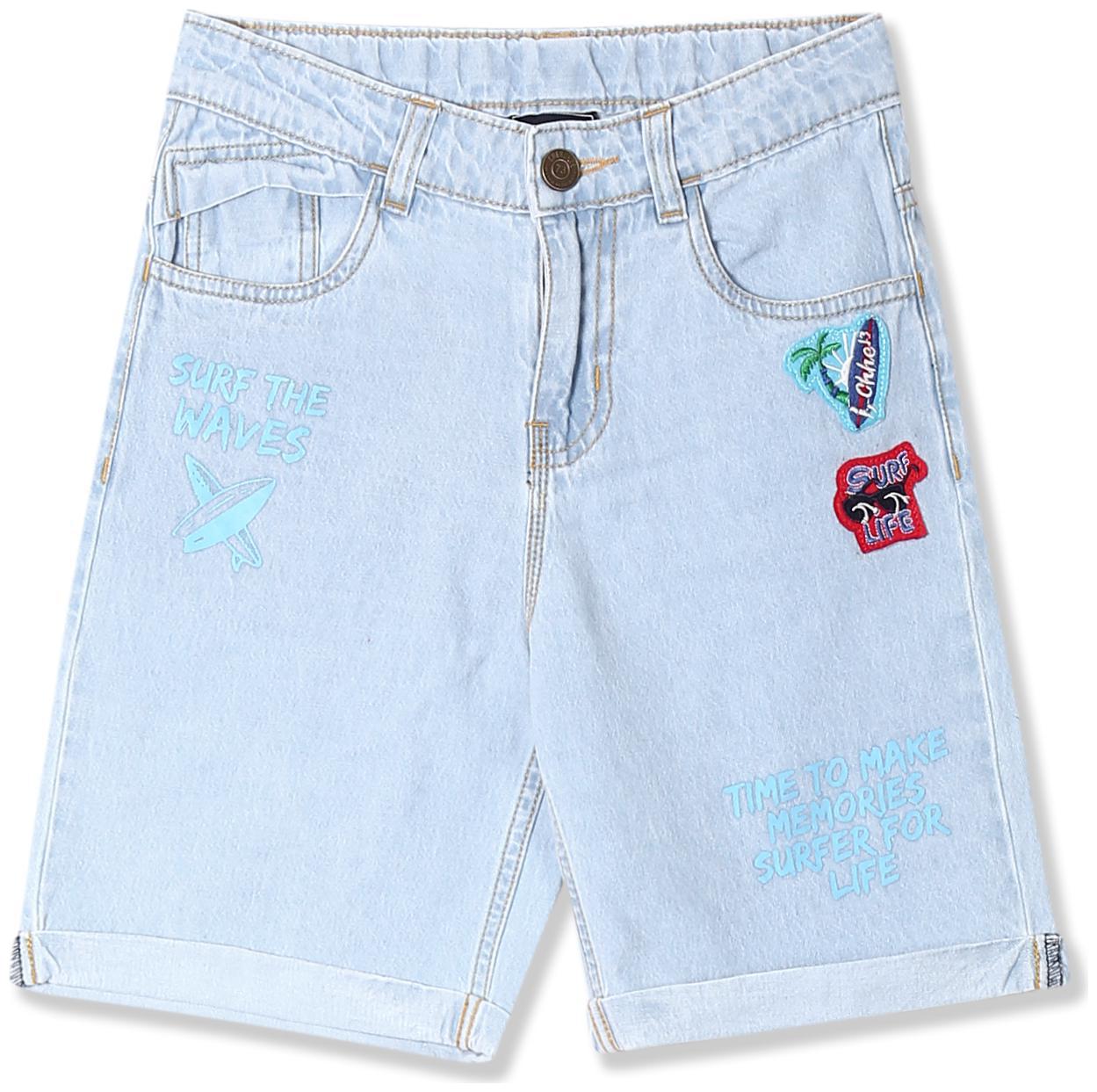 

CHEROKEE Cotton Boys Washed Denim Shorts