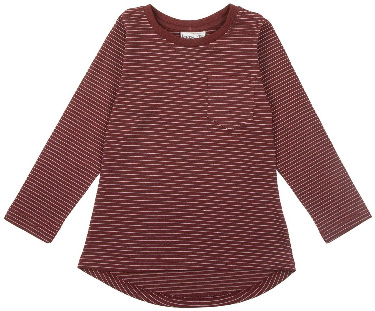 

CHEROKEE Cotton Striped T shirt for Baby Girl - Red