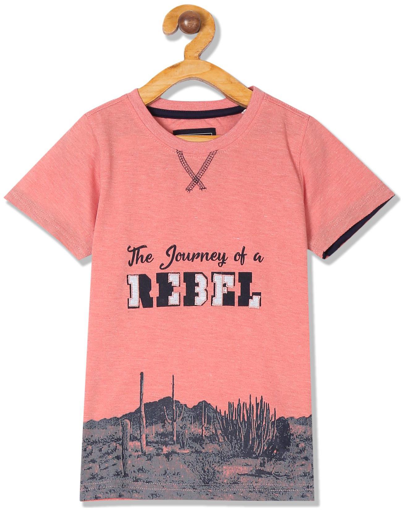 

CHEROKEE Cotton Printed T shirt for Baby Boy - Pink