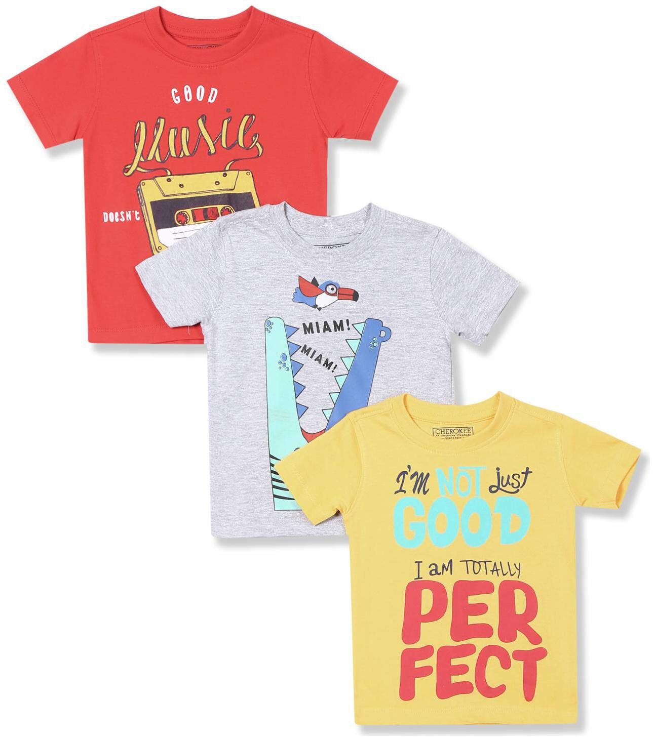 

CHEROKEE Cotton Printed T shirt for Baby Boy - Multi