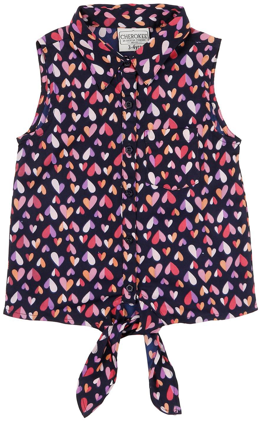 

CHEROKEE Girl Polyester Printed Top - Blue