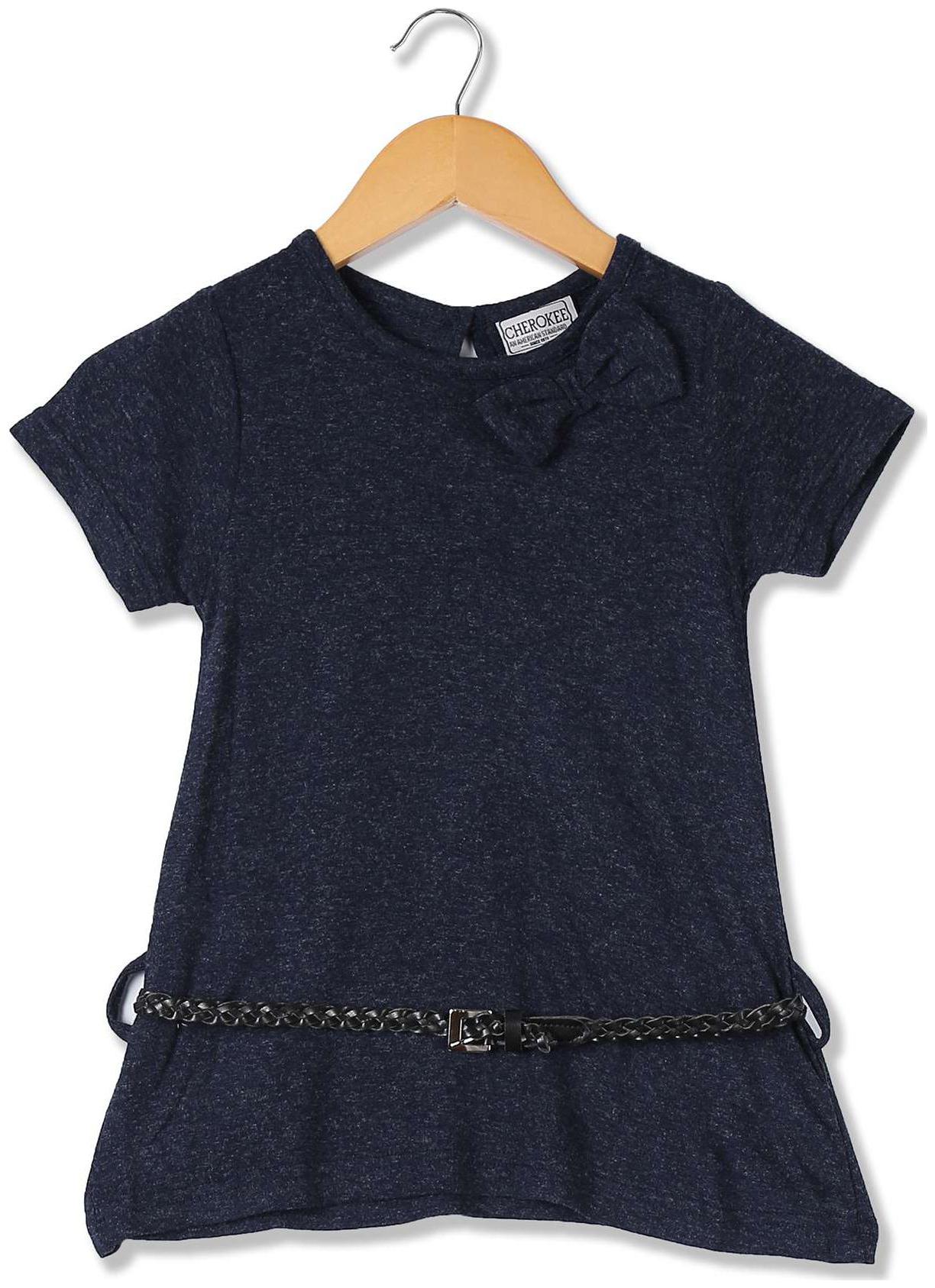 

CHEROKEE Girl Viscose Solid Top - Blue