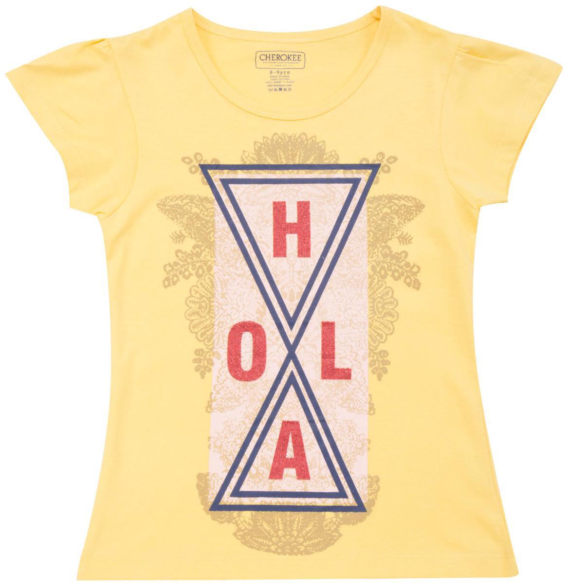 

CHEROKEE Girl Cotton Printed T shirt - Yellow