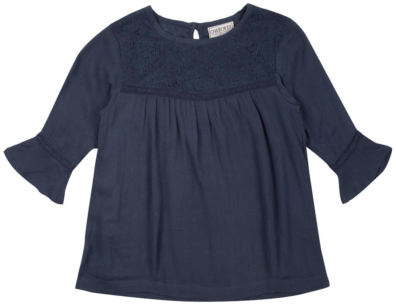 

CHEROKEE Girl Viscose Solid Top - Blue