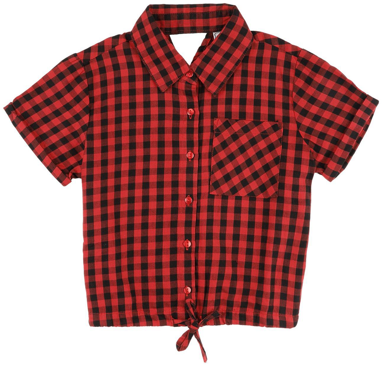 

CHEROKEE Girl Cotton Solid Top - Red