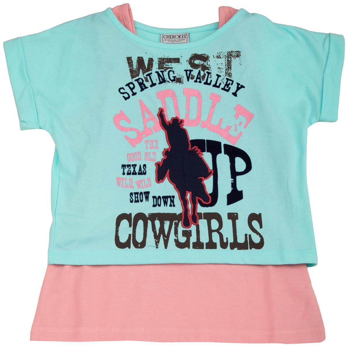 

CHEROKEE Girl Cotton Printed Top - Multi