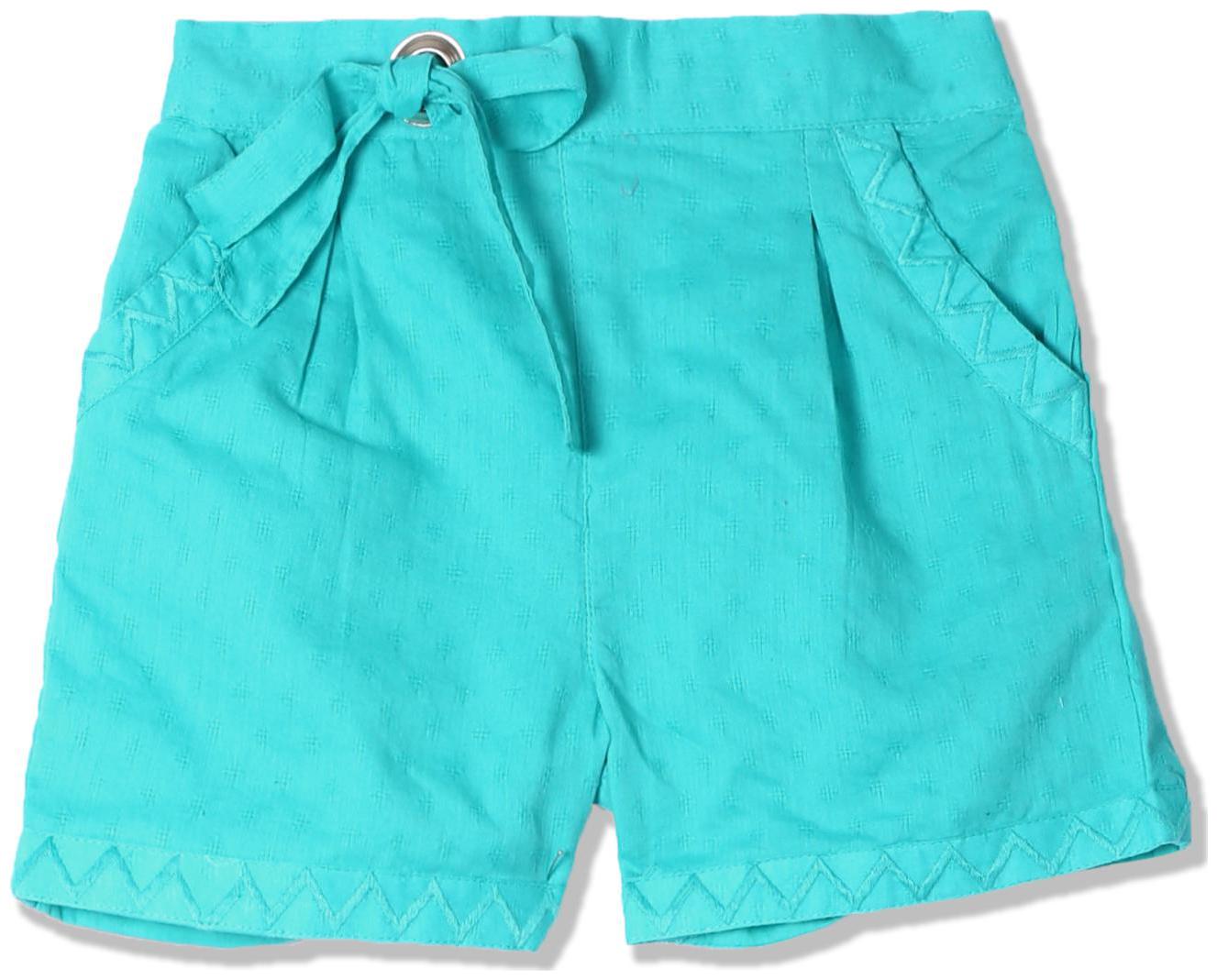

CHEROKEE Girl Cotton Solid Regular shorts - Green