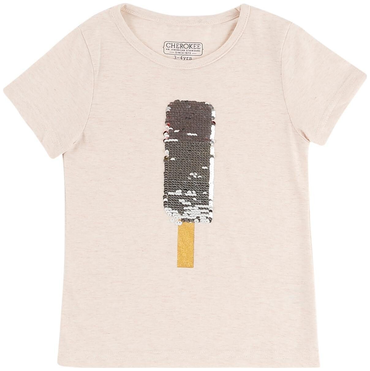 

CHEROKEE Girl Cotton Embellished T shirt - White