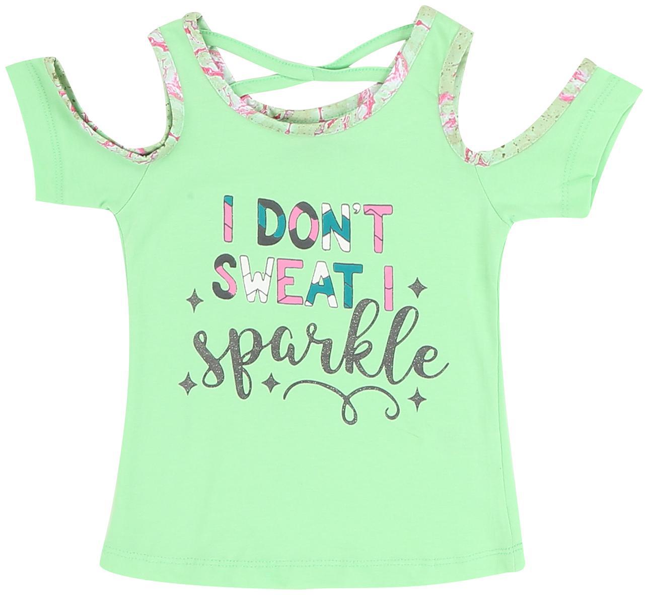 

CHEROKEE Girl Cotton Printed Top - Green