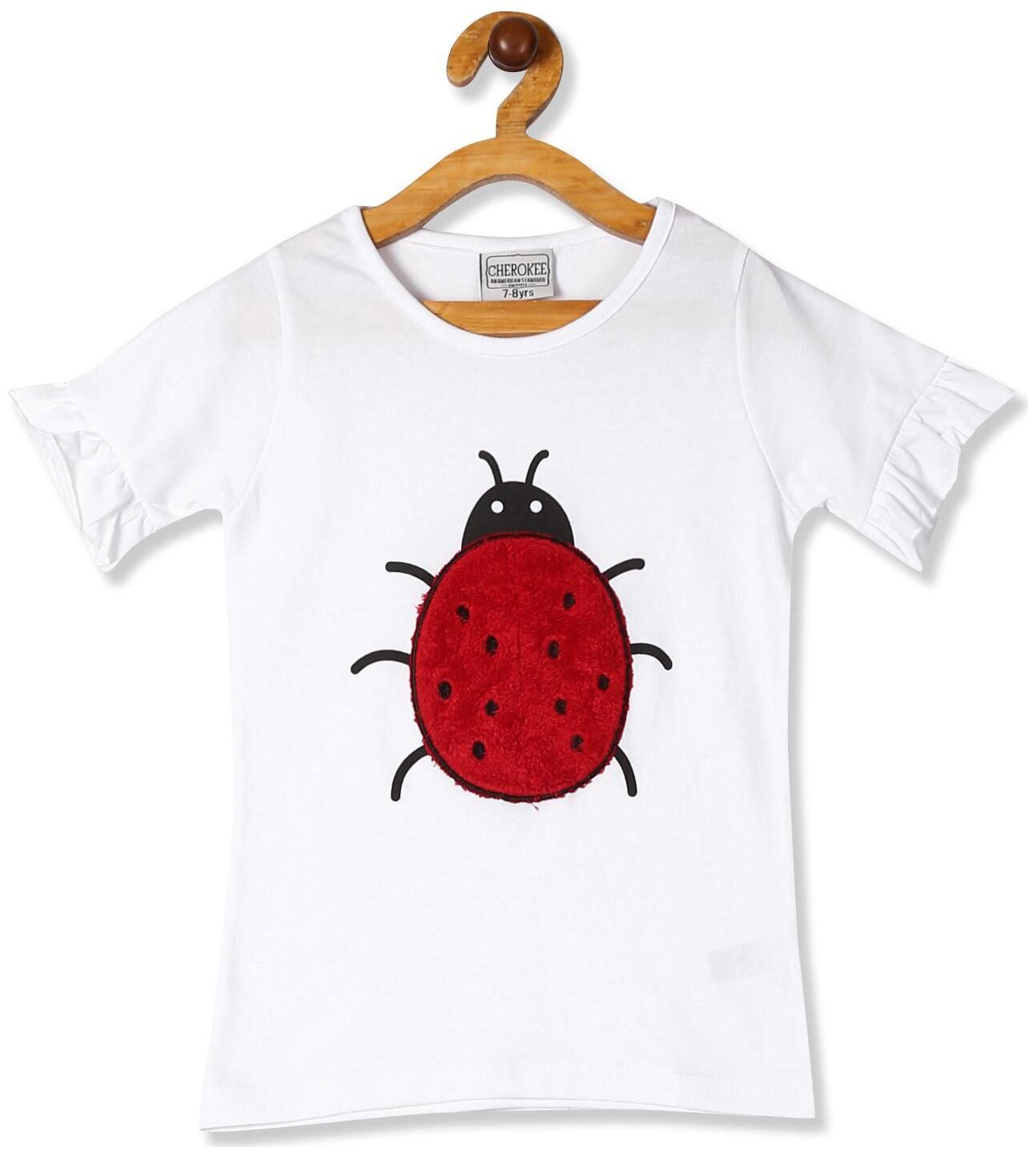 

CHEROKEE Girl Cotton Solid Top - White